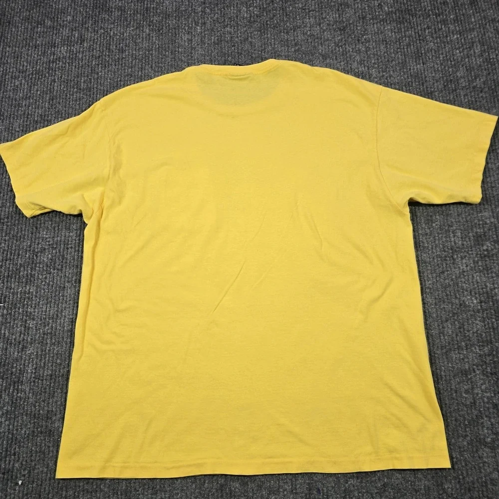 Vintage Polo By Ralph Lauren‎ Shirt Mens Large Yellow Pocket Pony Tee Made USA